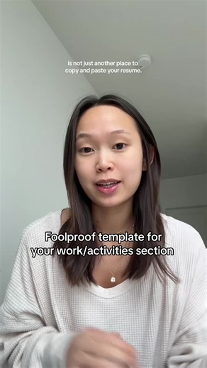 Flawless Med School Work/Activities Section
