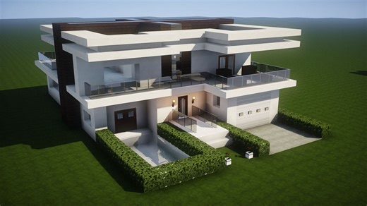 Top 5 most impressive modern house Minecraft builds