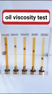 6.7M views · 9.2K reactions | Oil Viscosity Test. #20w-50 #15w40 #10w40oil #5w30oil #0w20 Engine Oil #pakoil | PAK OIL | Facebook