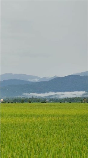 beautiful morning view in the mountains of Asia