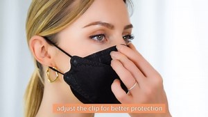 Keangs KN95 Face Masks 50 Pack, Soft and Comfortable Disposable Face Masks for Adults And Teens, Black