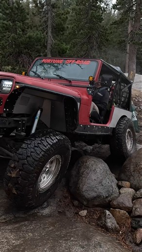 Getting flexy on Barrett Lake trail! #jeep #rockcrawling #4x4