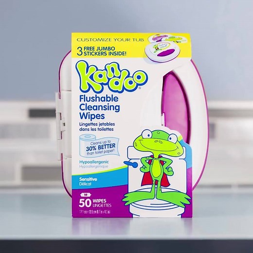 Kids Can Do It With Flushable Kandoo Wipes | Kandoo Flushable Wipes