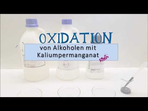 Oxidation von Alkoholen mit Kaliumpermanganat