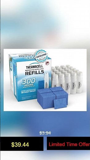 Thermacell Mosquito Repellent Refills; Provide 120 Hours of Protection; Contain 30 Repellent Ma