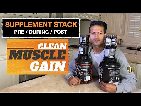 Supplement Stack (Pre/During/Post) - CLEAN MUSCLE GAIN Program by Guru Mann