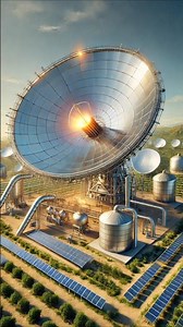 Solar Parabolic Dish 📡 Work | 3D Animation Video #shortvideo #3danimation #viralvideo
