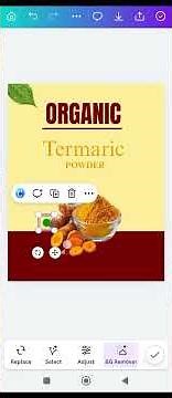 How I Designed This Organic Turmeric Packaging in Canva 🌿 | Product Design Tutorial
