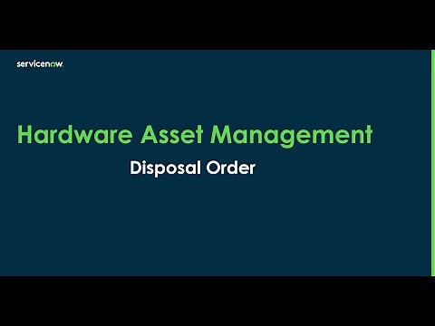 How to Generate a Disposal Order