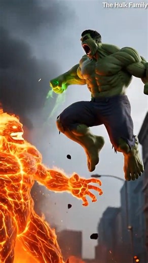 Hulk Turns Ice vs Fire Monster 🔥❄️ | Epic Element Battle | Superhero Short