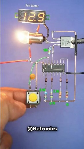 DIY Smart Voltage Regulator Using CD4017 & TIP41C 🔥