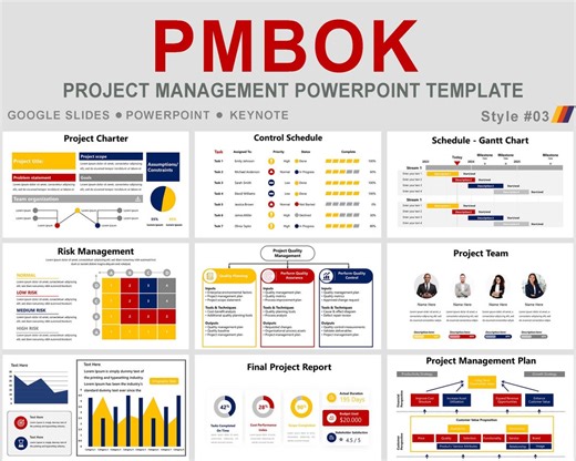 PMBOK Powerpoint Template, Project Management Powerpoint Template, Pmbok Project Management, Project Management Powerpoint Slides, Strategic - Etsy UK