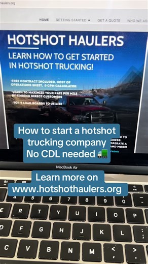 Guide para Iniciar un Negocio de Hotshot Trucking