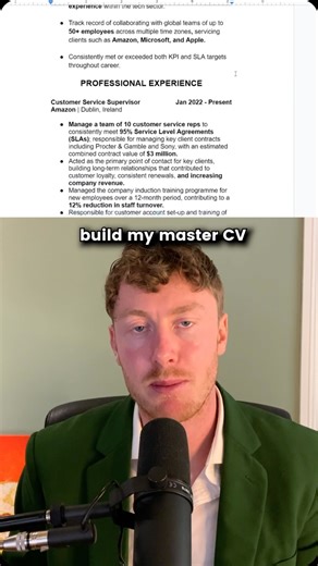 4.6K views · 79 reactions | How to write your CV / Resume from scratch #cv #resume #cvs #cvtips #resumetips #chatgpt | Paddy Jobsman | Facebook