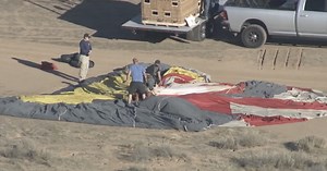 Four dead, one hurt after hot air balloon crash in rural Pinal County