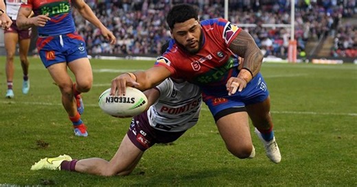 Sheer strength makes hat-trick possible