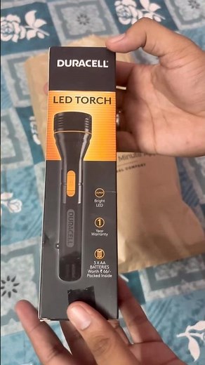 Unboxing Duracell LED Torch LUX 12000 #duracell ‪@letsblinkit‬