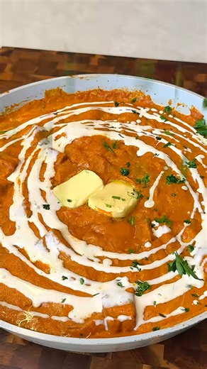 Crispy butter tofu simmered in a creamy sauce