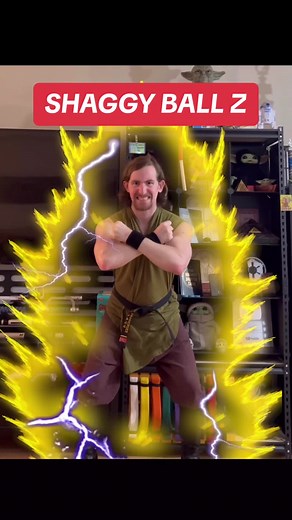 Shaggy goes Super Saiyan! #scoobydoo #shaggy #dragonballz #dbz #fyp