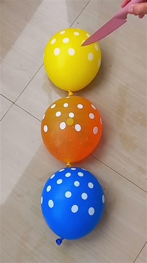 yellow green orenge balloon blast 🎈🤪 #funny #poppballons #ballongame #satisfying #asmr #popular