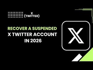 Recover a Suspended X Twitter Account in 2026