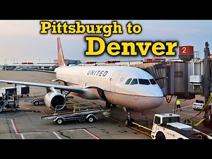 Full Flight: United Airlines A320 Pittsburgh to Denver (PIT-DEN)