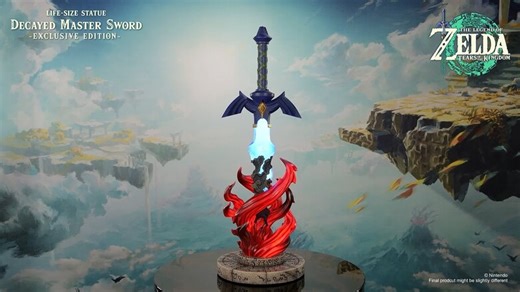F4F Zelda: Tears of the Kingdom Decayed Master Sword Life-Size Statue Now Available to Pre-order