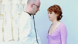 Male Doctor Checking Heart Woman Stethoscope Stock Footage Video (100% Royalty-free) 4730951 | Shutterstock