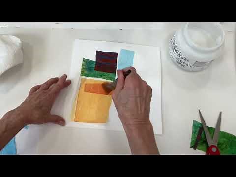 Stained Tissue Paper Collage