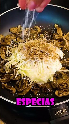 Champiñones cremosos FIT sin nata 😳🔥 receta fácil y baja en calorías