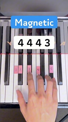 Magnetic (Piano Tutorial) #TikTok