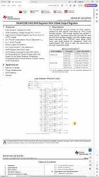 Shift Register datasheet Explained #embeddedsystems #microcontroller #ledmatrix
