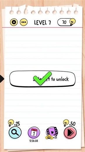 Brain Test Level 7 – I Slide left to unlock. | Solution | Shorts