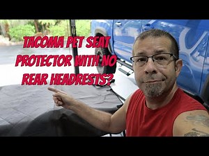 Tacoma Dog Seat Protector with No Rear Headrests