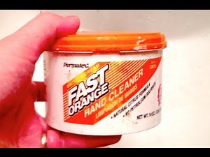 Fast Orange Hand Cleaner Review Demonstration Natural Citrus Formula