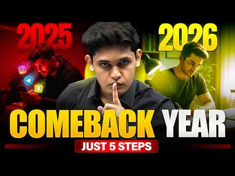 2026 Biggest Comeback Plan 🔥 | Follow this 5 Simple Steps | Prashant Kirad
