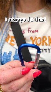 5.8M views · 16K reactions |  Use a carabiner to secure purses and belt bags from pickpockets in crowded areas while traveling! #purses #tourists #vacationmode #traveltips #safety | Jeff & Lauren | Facebook