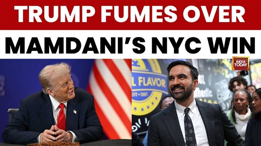 Trump Fumes Over Mamdani's NYC Win, Blames His Absence From Ballot