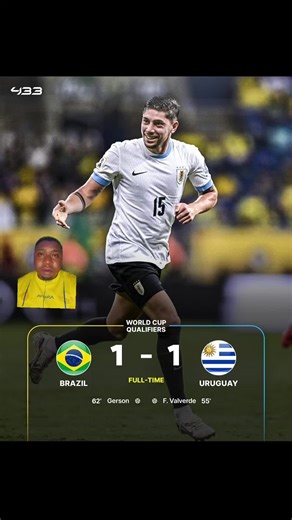 Brazil vs Uruguay World Cup Qualifiers: Valverde's Goal