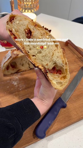 Sundried Tomato and Feta Sourdough Bread Recipe