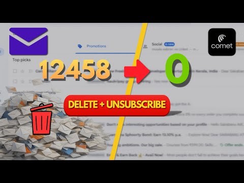 Comet Browser Cleans 10,000 Emails FAST!