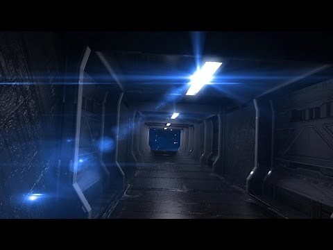 Green Screen Corridor Alien Spacecraft Space Stars HD - Footage PixelBoom