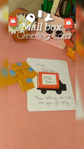 Diy Mail box greetings card 📮 to gift ur loved ones ✨❤️ ll#memeedit #ytshorts