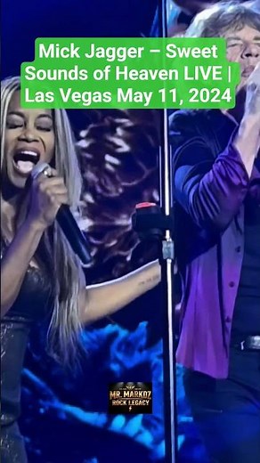 Mick Jagger – Sweet Sounds of Heaven LIVE | Las Vegas May 11, 2024#mickjagger #80smusic #shorts#rock