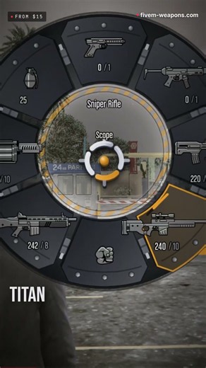 All 50 FiveM Weapon Wheel Designs 🔥 #shorts