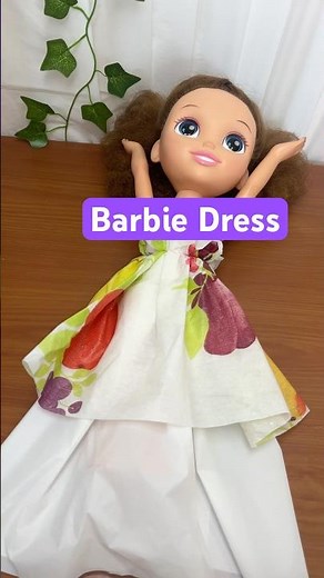 DIY Barbie Doll using Tablecloth || Barbie Doll Hacks #diy #barbie #craft