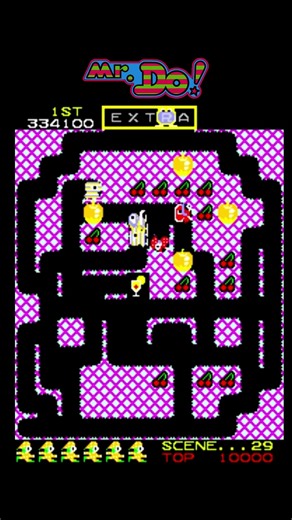 Mr.Do! Level 29 – Classic Arcade Gameplay#shorts