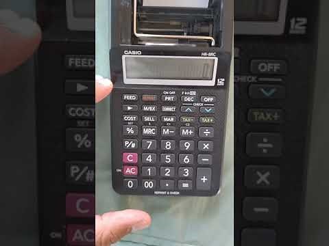 COMO COLOCAR PAPEL NA Calculadora de Impressão Casio HR-8RC-BK