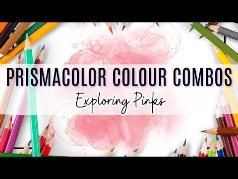Prismacolor Colour Combinations: Exploring Pink #adultcoloring