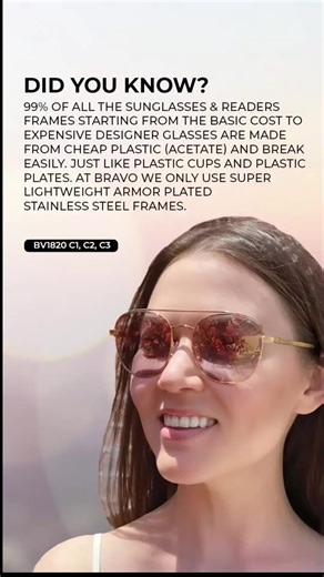 Armor Plated Stainless Steel Technology Nearly Impossible to Break! Order now to receive half off your second pair! #fashion #eyeware #designer #designerfashion #snow #beach